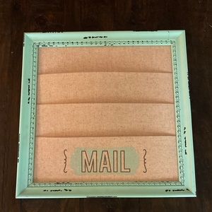 Slotted framed mail holder